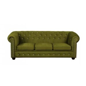Chesterfield Sofa 3 osobowa York Blink z kryształkami