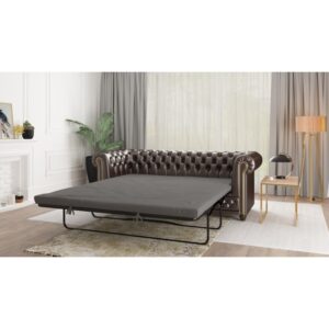 Chesterfield Sofa York 3 osobowa z funkcją spania