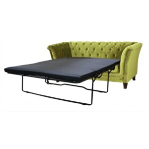 Chesterfield Sofa Pikowana Derby 3 osobowa z funkcją spania