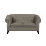 Chesterfield Sofa Pikowana Glasgow Blink 2 osobowa z kryształkami