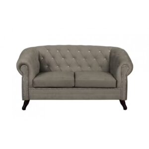 Chesterfield Sofa Pikowana Glasgow Blink 2 osobowa z kryształkami