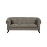 Chesterfield Sofa Pikowana Glasgow Blink 3 osobowa z kryształkami
