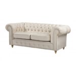 Chesterfield Sofa 2 osobowa Laura z funkcją spania