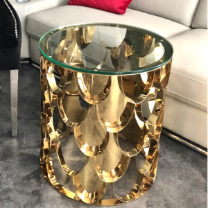 Boczny stolik kawowy Archi - gold