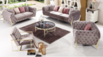 Sofa pikowana glam velvet 2 osobowa