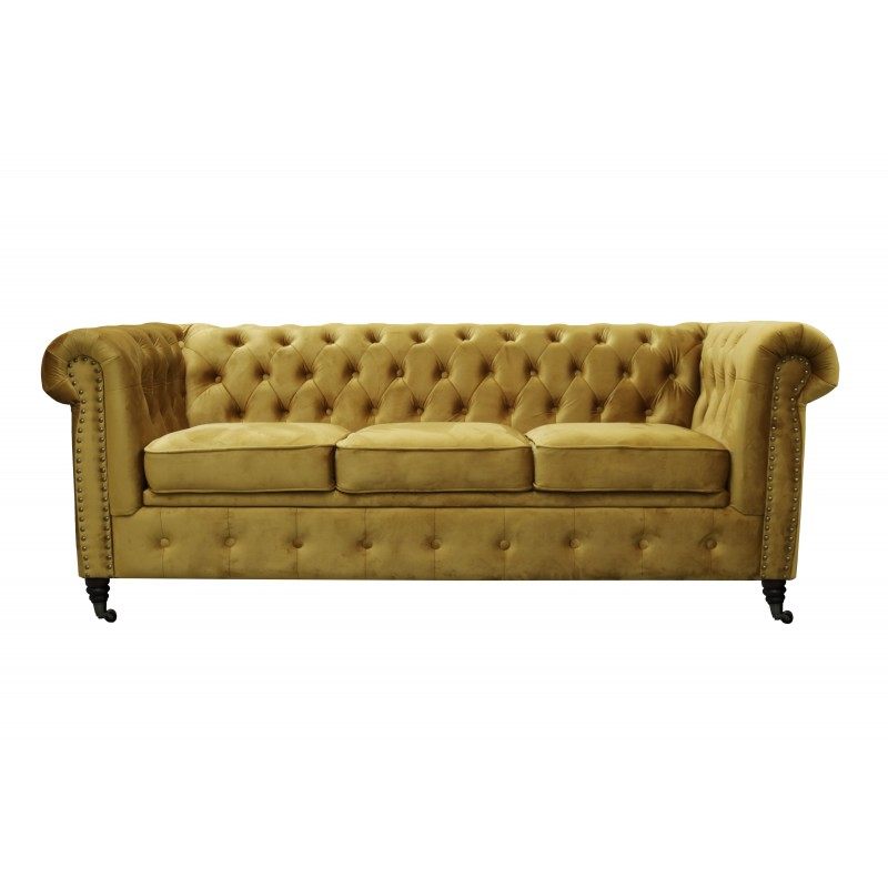 Chesterfield Sofa Oxford 3 osobowa z funkcją spania – Obrázok 9