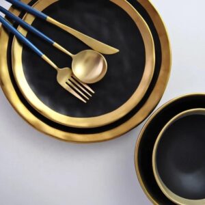 Zestaw talerzy Black&Gold