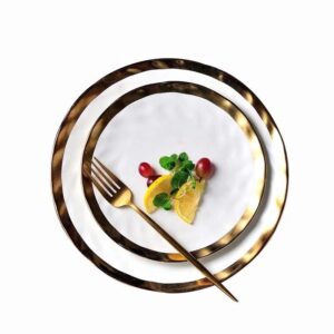 Zestaw talerzy White&Gold