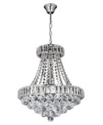 Lampa Kryształowa Wisząca 8 punktowa W-E 1373-8 Chrom