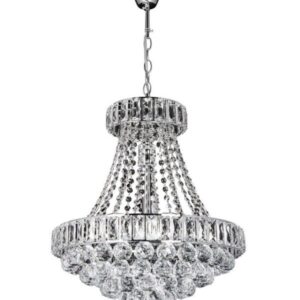 Lampa Kryształowa Wisząca 8 punktowa W-E 1373-8 Chrom