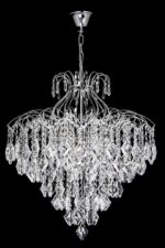 Lampa Kryształowa Wisząca 10 punktowa W-E 1212-10 Chrom