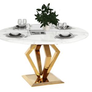Okrągły stół Enzo Gold 130 cm