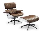 Fotel Lounge chair z podnóżnikiem