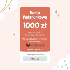 Karta podarunkowa Voucher 1 000 zł
