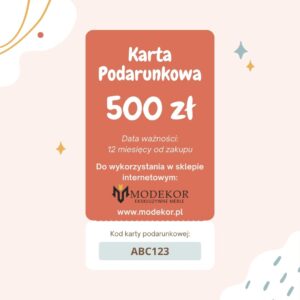 Karta podarunkowa Voucher 500 zł