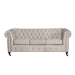 Chesterfield Sofa Pikowana Oxford 3 osobowa
