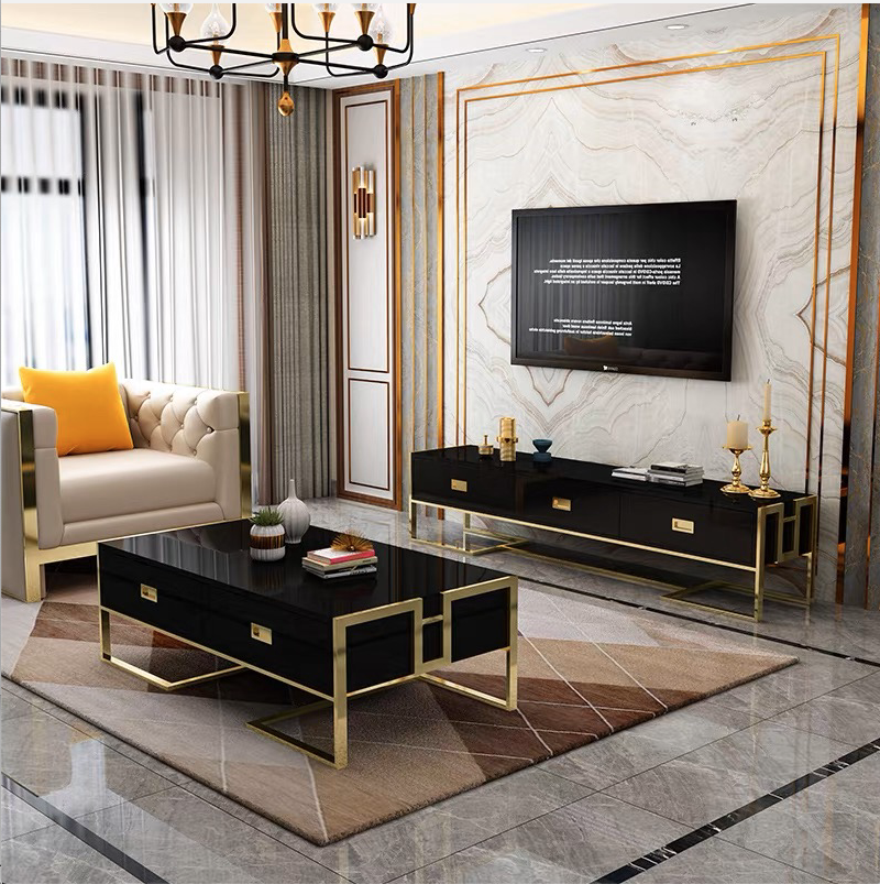 Stolik Kawowy Luigi Black/Gold
